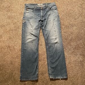 Ariat Legacy Relaxed Bootcut M4 Mens Jeans, distressed medium wash